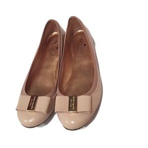 kate spade Tock Elastic-Trim Ballerina Flat
